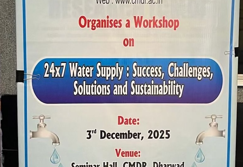 24x7 water supply, India